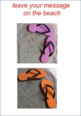 flip flop sandal - buttom imprint